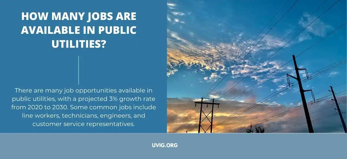 How Many Jobs Are Available In Public Utilities?