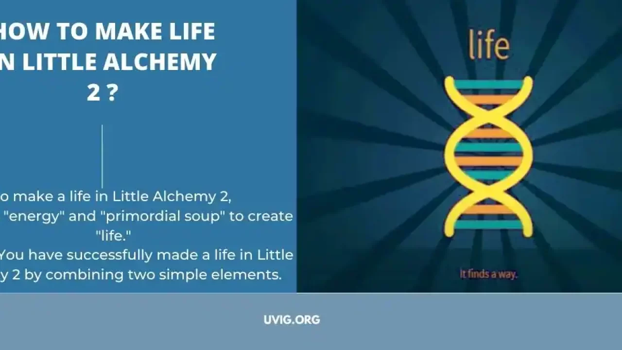como criar vida no little alchemy